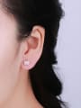 thumb Rose Gold Plated Cat Zircon stud Earring 1