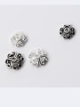 thumb 925 Sterling Silver With Antique Silver Plated Vintage Flower Bead Caps 1