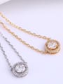 thumb Copper Alloy 18K Gold Plated Korean Zircon Necklace 2