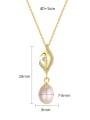 thumb 925 Sterling Silver With Gold Plated Simplistic Irregular Necklaces 3