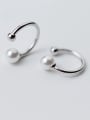 thumb Trendy Geometric Shaped Artificial Pearl Clip On Earrings 2