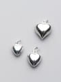 thumb 925 Sterling Silver With Silver Plated Cute Heart Charms 1