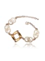 thumb Fashion austrian crystals Champagne Gold Plated Bracelet 1