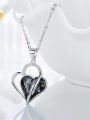 thumb Fashion austrian Crystal 925 Silver Heart Pendant 2