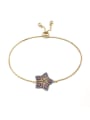 thumb Star-shape Accessories Gold Plated Women Bracelet 0