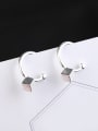 thumb Simple Tiny Cube Round Clip On Earrings 0