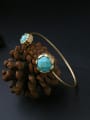 thumb Round Artificial Stones Alloy Bangle 3