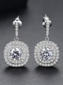 thumb Micro AAA zircon exquisite  Bling-bling earrings multiple colors available 6