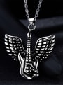 thumb Delicate Wings Shaped Stainless Steel Necklace 2