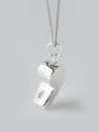 thumb S925 Silver Fshion Personality Whistle Shape Necklace 3