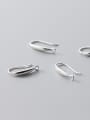 thumb 925 Sterling Silver With Silver Plated Trendy Hook Earrings 2