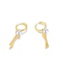 thumb Stainless Steel With Gold Plated Simplistic Key Clip On Earrings 3