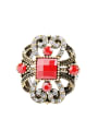 thumb Retro style Ethnic Hollow Resin Crystals Alloy Ring 0