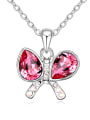 thumb austrian Elements Crystal Necklace Jiaoutiancheng bow crystal pendant Pendant with Zi 2