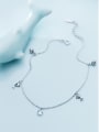 thumb 925 Sterling Silver With Silver Plated Cute dolphin beads Anklets 1