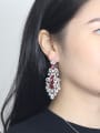 thumb Colorful Exaggerate Tassel Drop Chandelier earring 1
