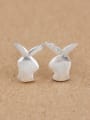 thumb Tiny Bunny Silver stud Earring 0