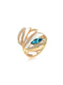 thumb High Quality 18K Gold Plated Austria Crystal Ring 0
