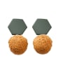 thumb Alloy With Gold Plated Cute Geometric Drop Earrings 3