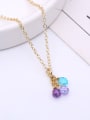 thumb All-match 16K Gold Plated Multi-color Zircons Necklace 2