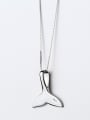 thumb Women Exquisite Fish Shaped S925 Silver Pendant 0