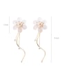 thumb Alloy With Rose Gold Plated Fashion Flower Drop Earrings 1