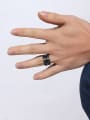 thumb Trendy Black Gun Plated Camera Lens Shaped Titanium Ring 1