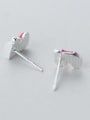 thumb S925 silver Christmas snow boots stud Earring 2