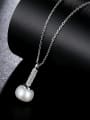 thumb Copper With 3A cubic zirconia Classic Ball Necklaces 3