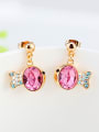 thumb Personalized Fish Austria Crystal Stud Earrings 2