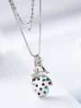 thumb Gloves-shaped austrian Crystal Necklace 3