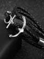 thumb Fashion Ship Anchor Multi-band Artificial Leather Bracelet 2