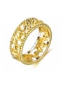 thumb Unisex Gold Plated Elephant Shaped Ring 0