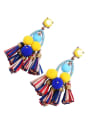 thumb Creative Fashion Tassel National Women Drop Earrings 1