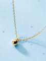 thumb 925 Sterling Silver With 18k Gold Plated Trendy Ball Necklaces 0