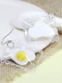 thumb Personalized Fried Egg 925 Silver Earrings 1