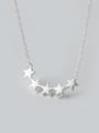 thumb S925 Silver Fashion Five Star Necklace 0