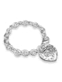 thumb Fashion Hollow Heart Copper Women Bracelet 0