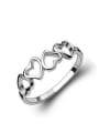 thumb Hollow Heat-shape Simple Style Women Ring 0