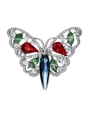 thumb Colorful Butterfly-shaped Crystal Brooch 0