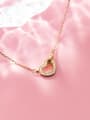 thumb 925 Sterling Silver With  Cubic Zirconia Simplistic Heart Necklaces 2