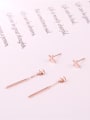 thumb Fashion Cross Separated Stud Earrings 1