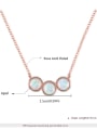 thumb Fashion rose-gold protein write-Opal Zircon Necklace 2