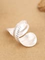thumb Personalized Leaf-shaped Handmade Opening Ring 4