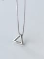 thumb Sterling silver simple triangle short clavicle chain 2