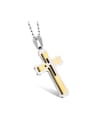 thumb Fashion Gold Double Cross Necklace 0