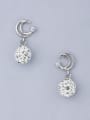 thumb Moon Shaped Zircon Drop Earrings 0