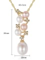 thumb Sterling silver natural 5-5.5mm 8-9mm pearl necklace 2