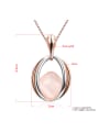 thumb All-match Double Color Oval Shaped Opal Two Pieces Jewelry Set 2