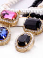 thumb Alloy Woven Rope Artificial Pearls Sweater Necklace 3